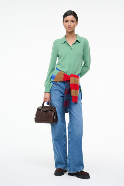 STAUD | Gemma Cashmere Sweater Leaf