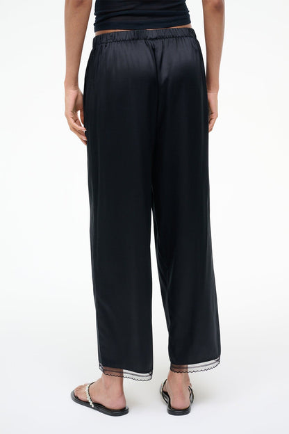 STAUD | Kirby Silk Pant Black