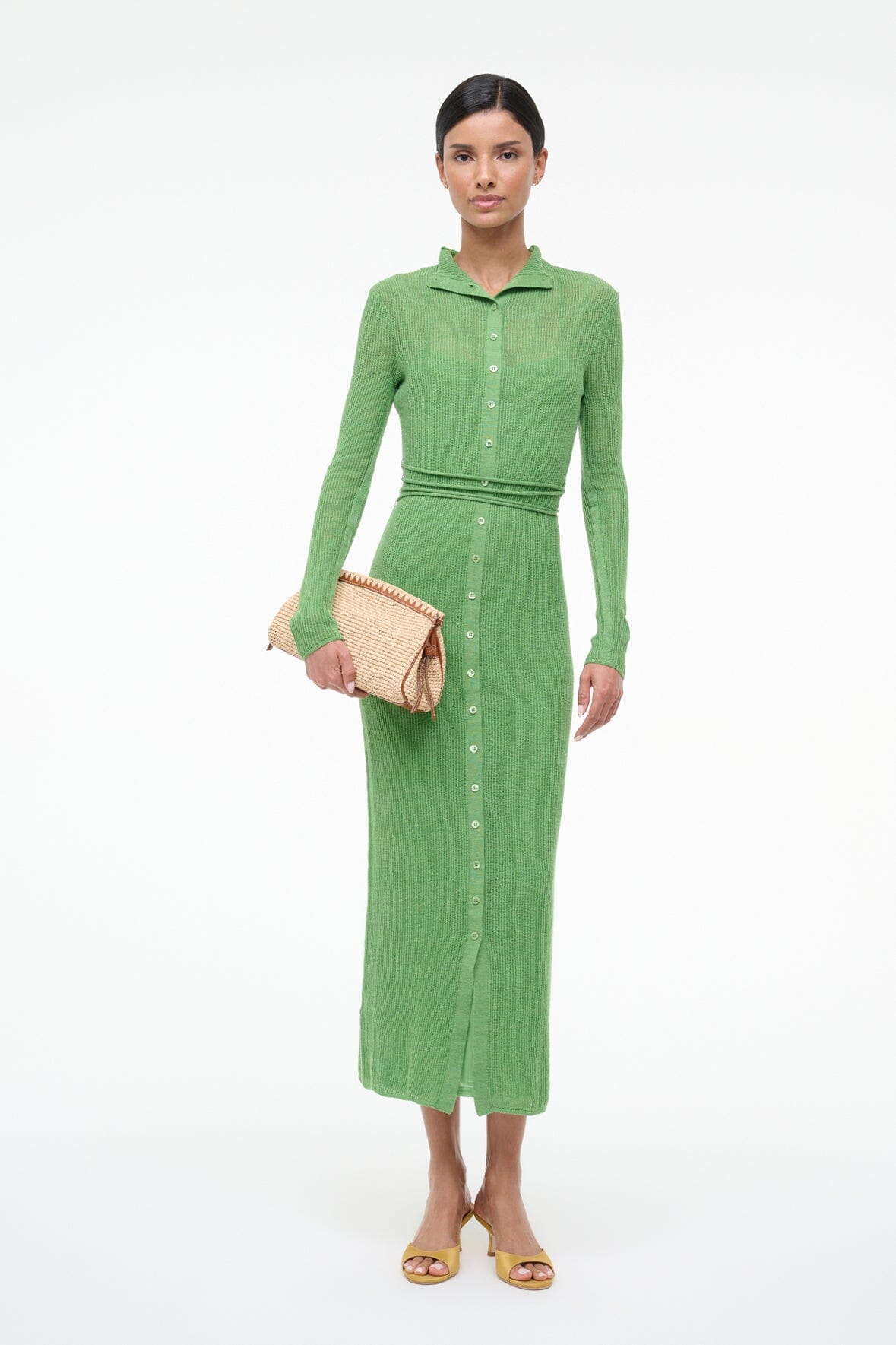 STAUD | Marianne Dress Leaf