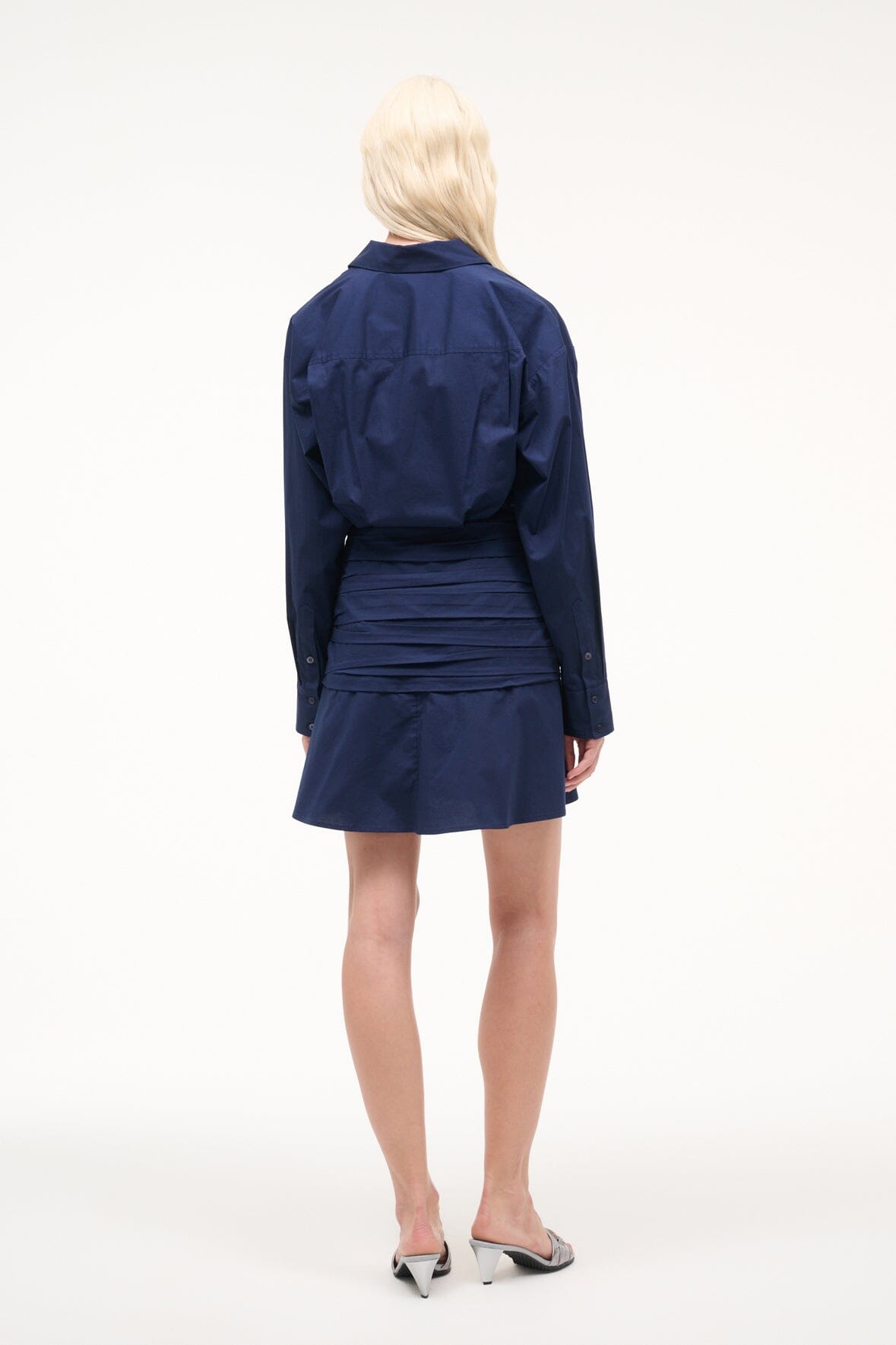 STAUD | Indya Mini Dress Navy