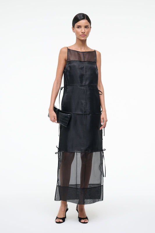 STAUD | Chandler Dress Black