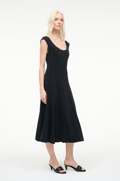 STAUD | Charlotte Jersey Dress Black