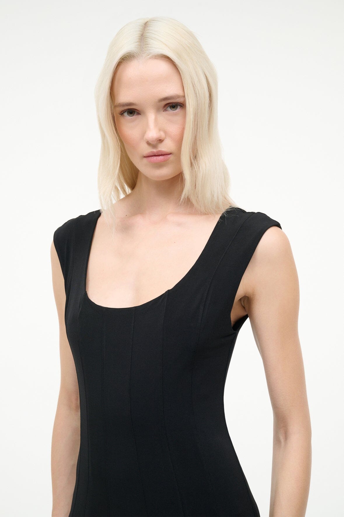 STAUD | Charlotte Jersey Dress Black