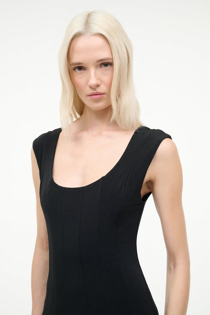 STAUD | Charlotte Jersey Dress Black
