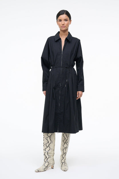 STAUD | Chi Midi Dress Black