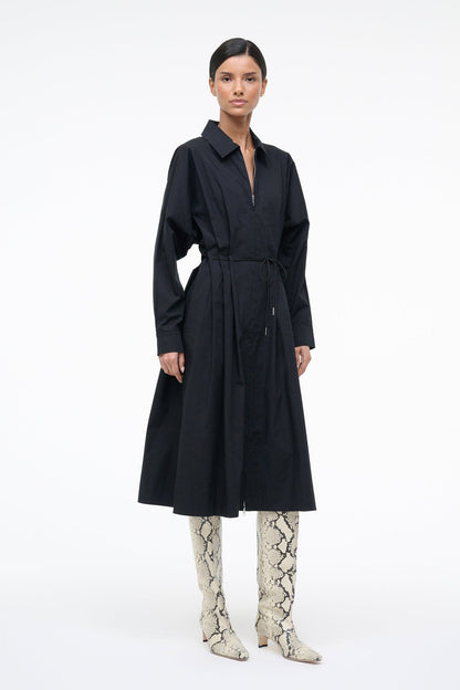 STAUD | Chi Midi Dress Black
