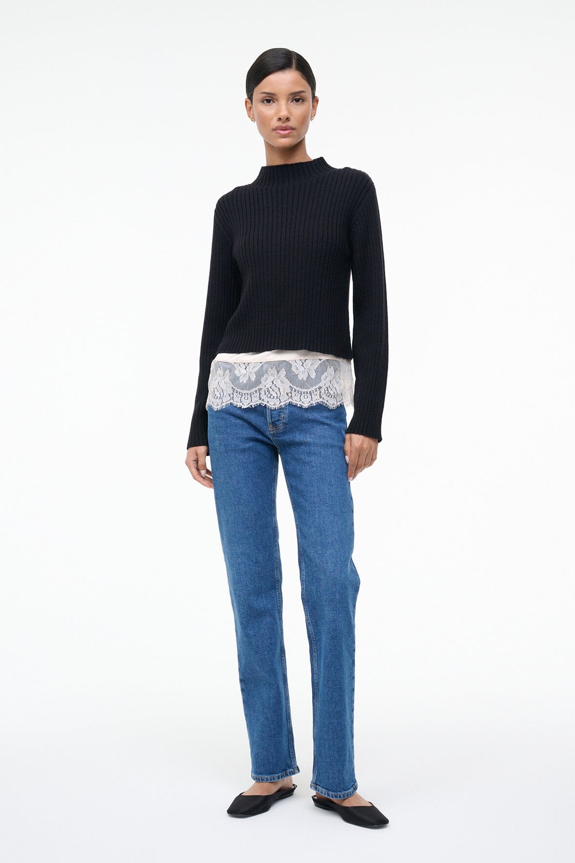 STAUD | Willow Sweater Black