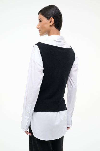 STAUD | Damian Top Black White