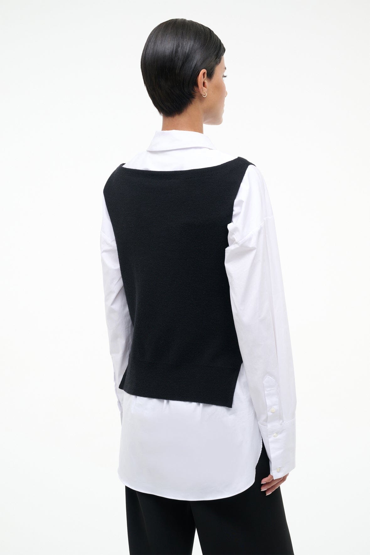STAUD | Damian Top Black White