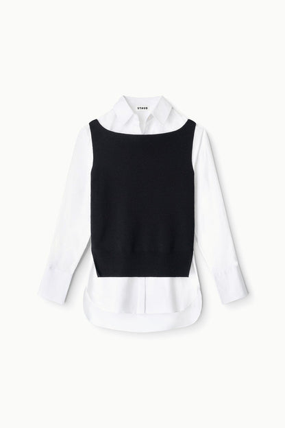 STAUD | Damian Top Black White