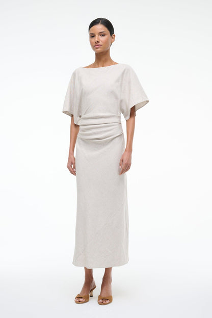 STAUD | Amelie Linen Dress Natural