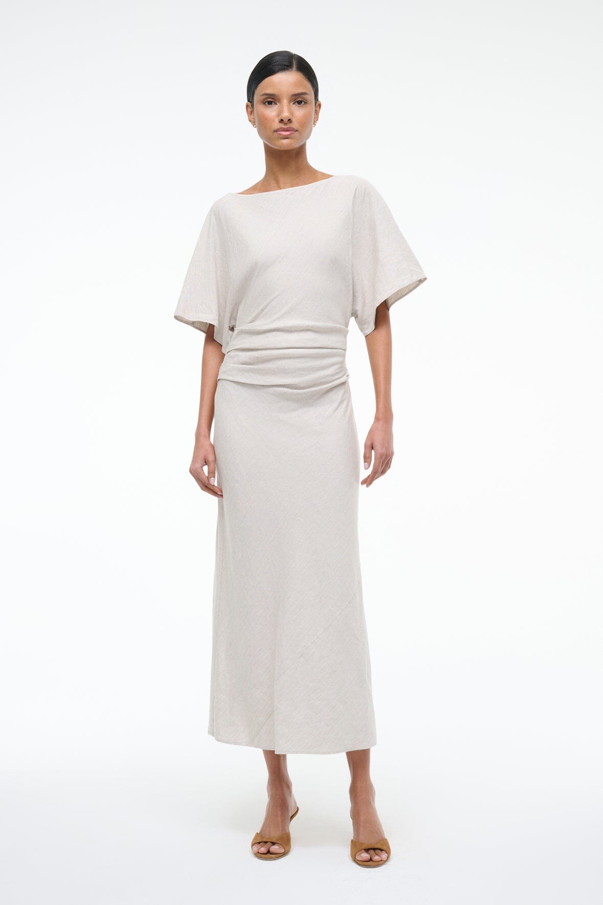 STAUD | Amelie Linen Dress Natural