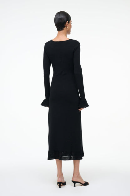 STAUD | Shelley Dress Black