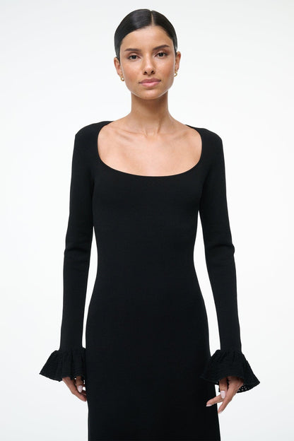 STAUD | Shelley Dress Black