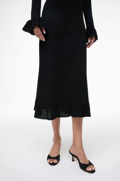 STAUD | Shelley Dress Black