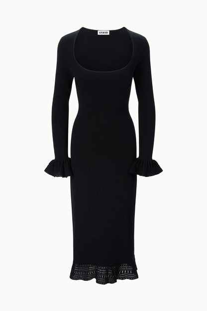 STAUD | Shelley Dress Black