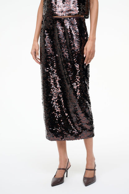 STAUD | Ciara Skirt Espresso Black