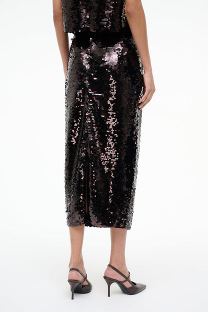 STAUD | Ciara Skirt Espresso Black