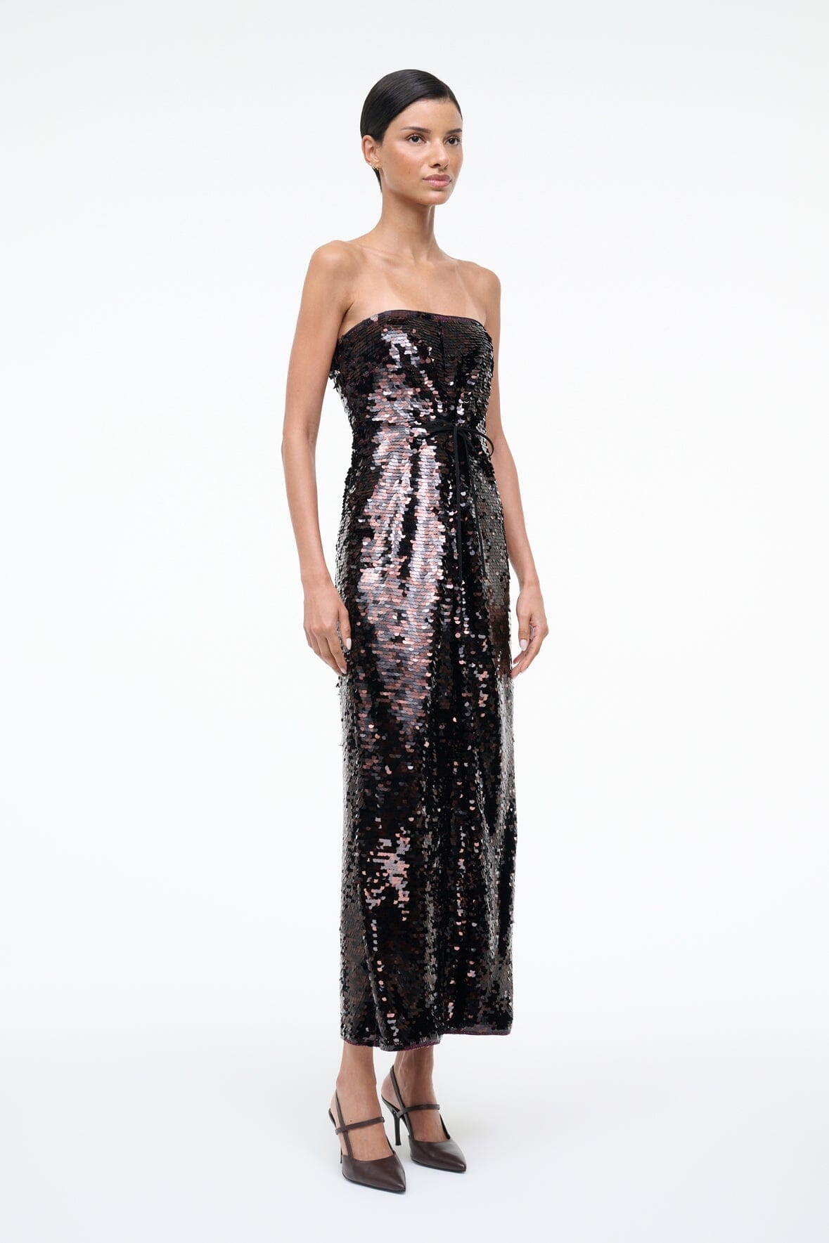 STAUD | Cece Dress Espresso Black