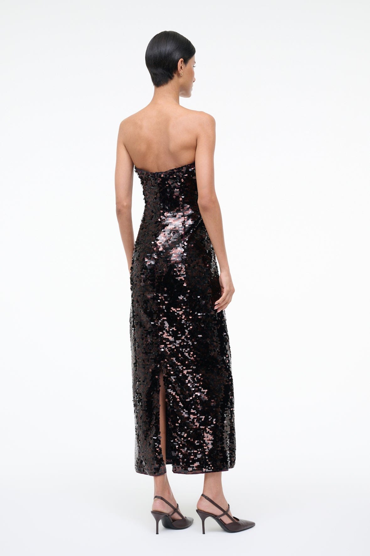 STAUD | Cece Dress Espresso Black