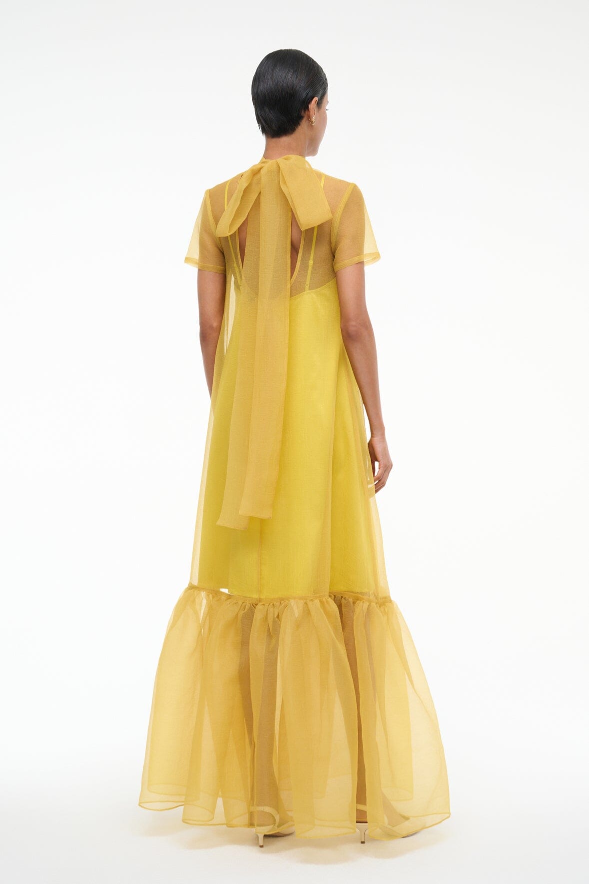 STAUD | Calluna Dress Chartreuse