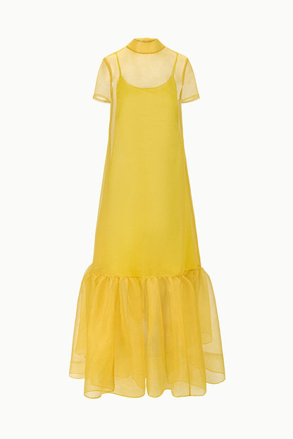 STAUD | Calluna Dress Chartreuse