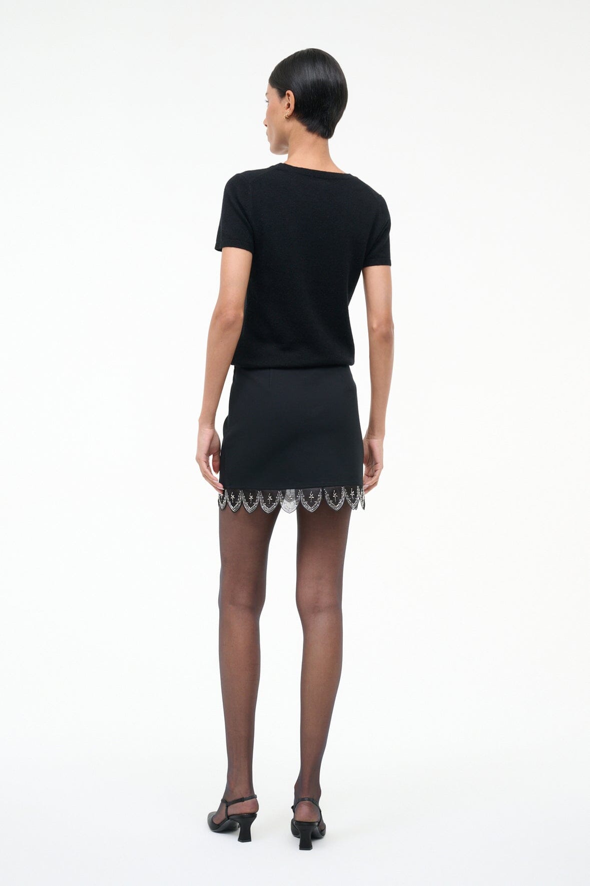 STAUD | Tiara Skirt Black