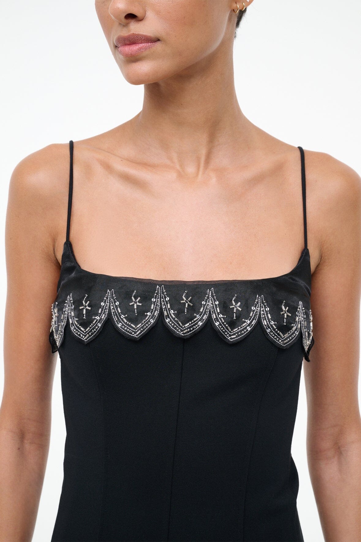 STAUD | Colette Dress Black