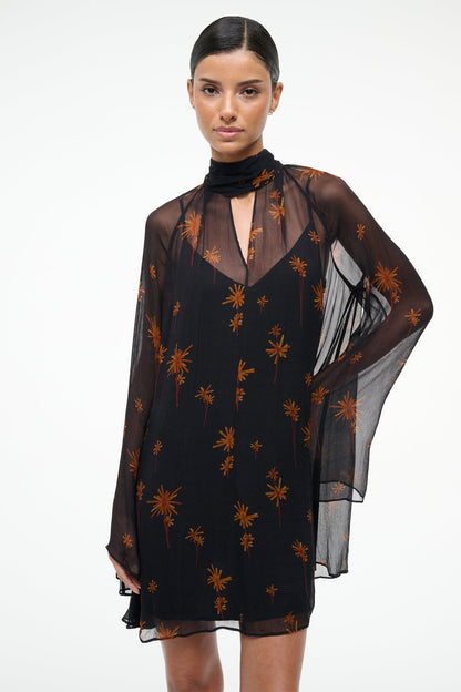 STAUD | Esther Mini Dress Autumn Night
