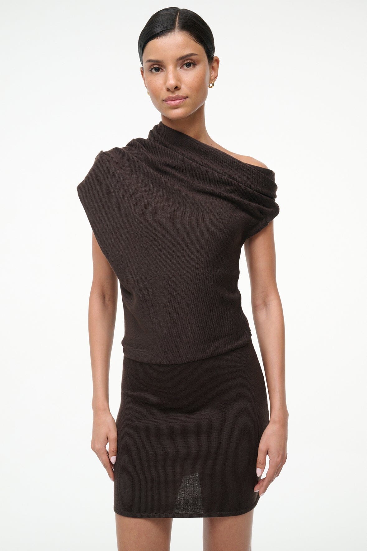 STAUD | Mabel Mini Dress Earth