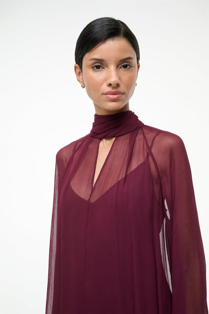 STAUD | Esther Mini Dress Syrah