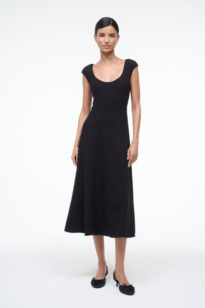 STAUD | Charlotte Dress Black