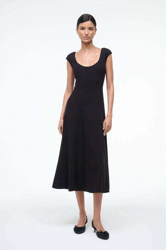 STAUD | Charlotte Dress Black