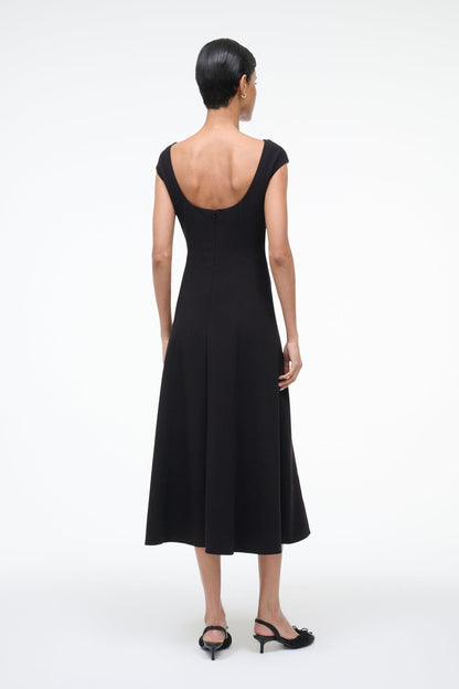 STAUD | Charlotte Dress Black