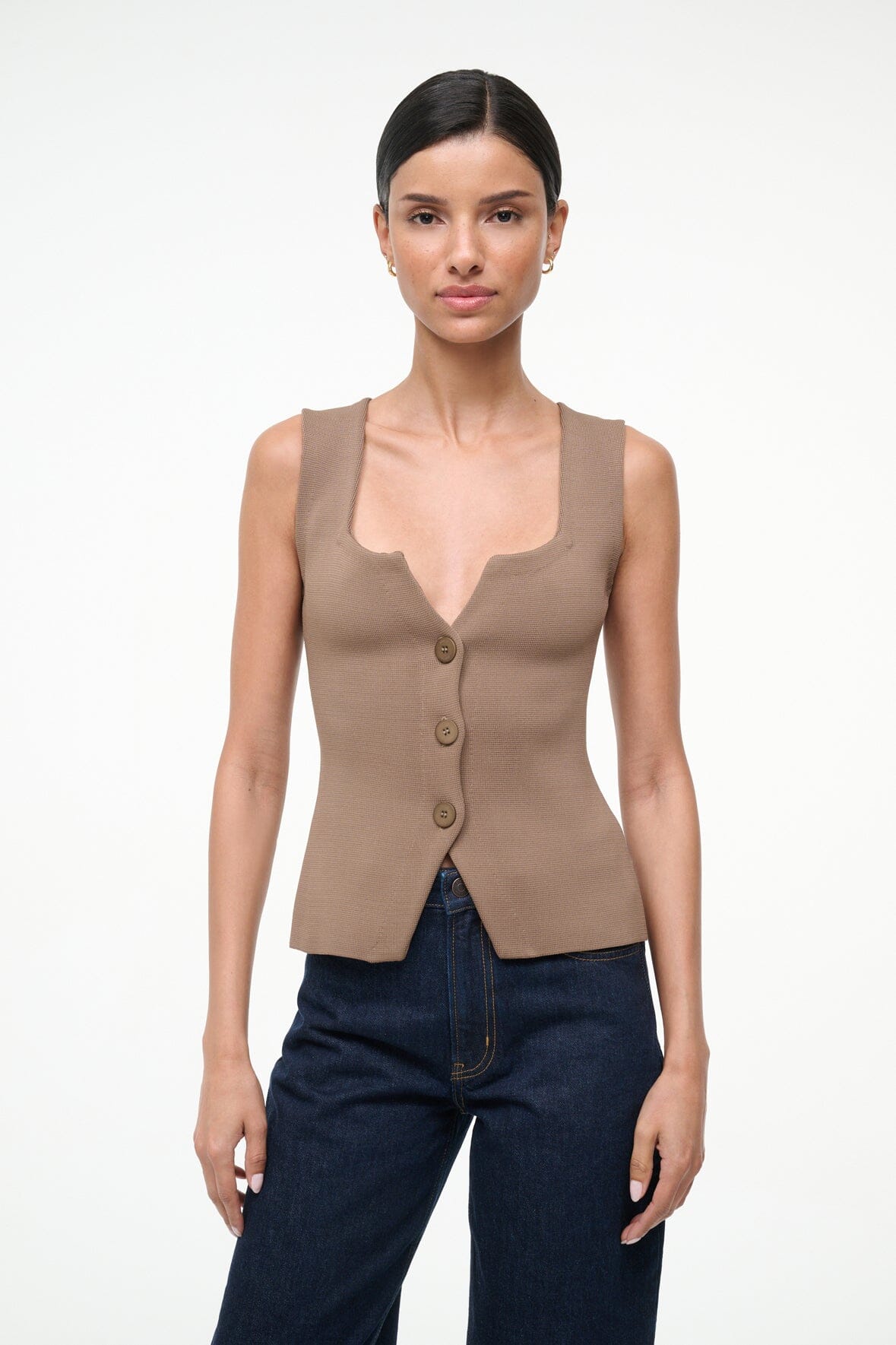 STAUD | Marisa Top Taupe