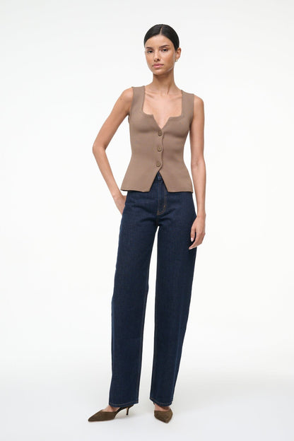 STAUD | Marisa Top Taupe