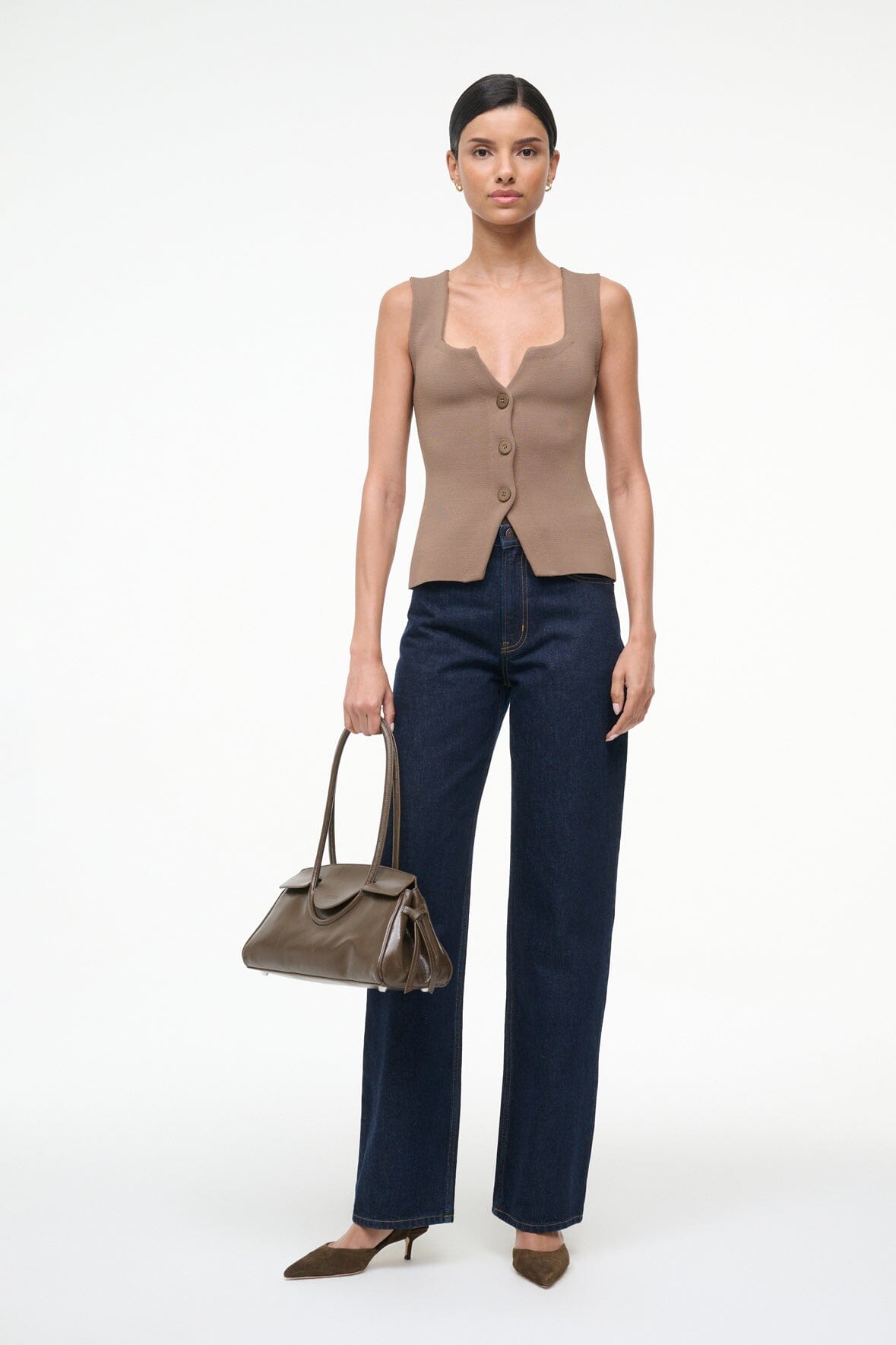 STAUD | Marisa Top Taupe