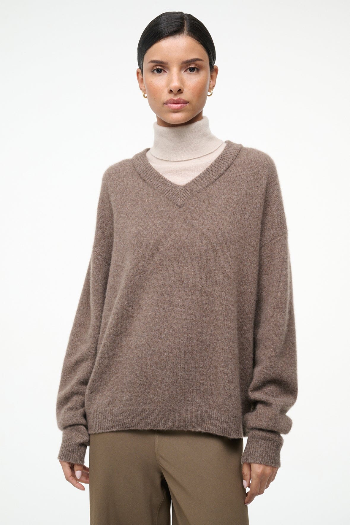 STAUD | Doris Cashmere Sweater Truffle