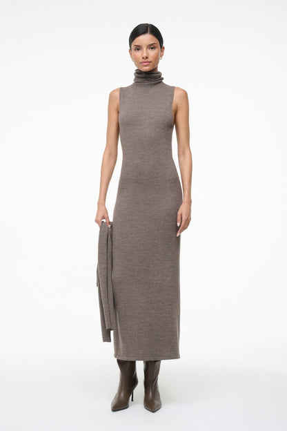 STAUD | Canal Midi Dress Truffle