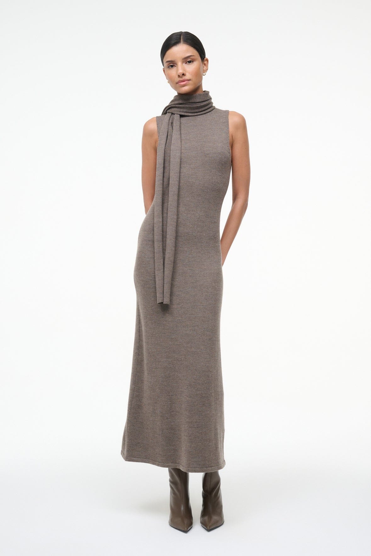 STAUD | Canal Midi Dress Truffle