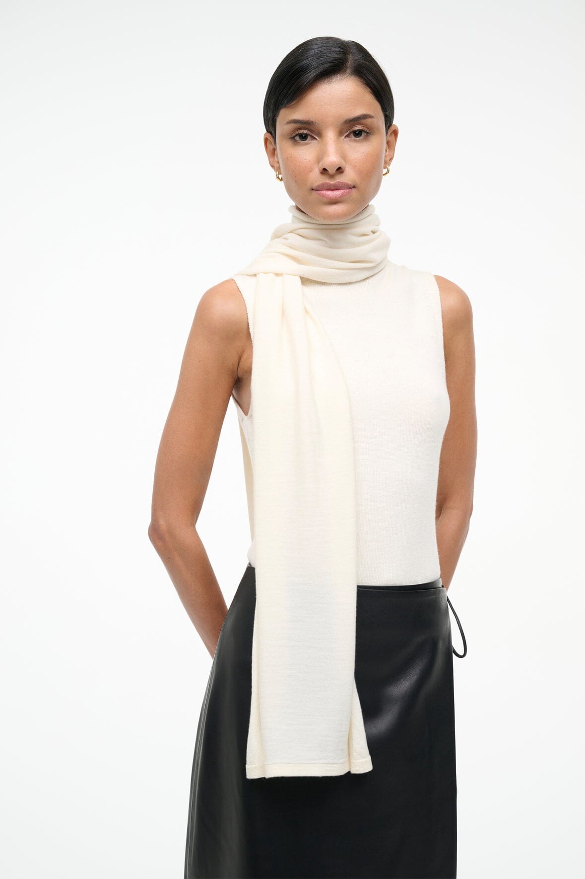 STAUD | Canal Top Ivory