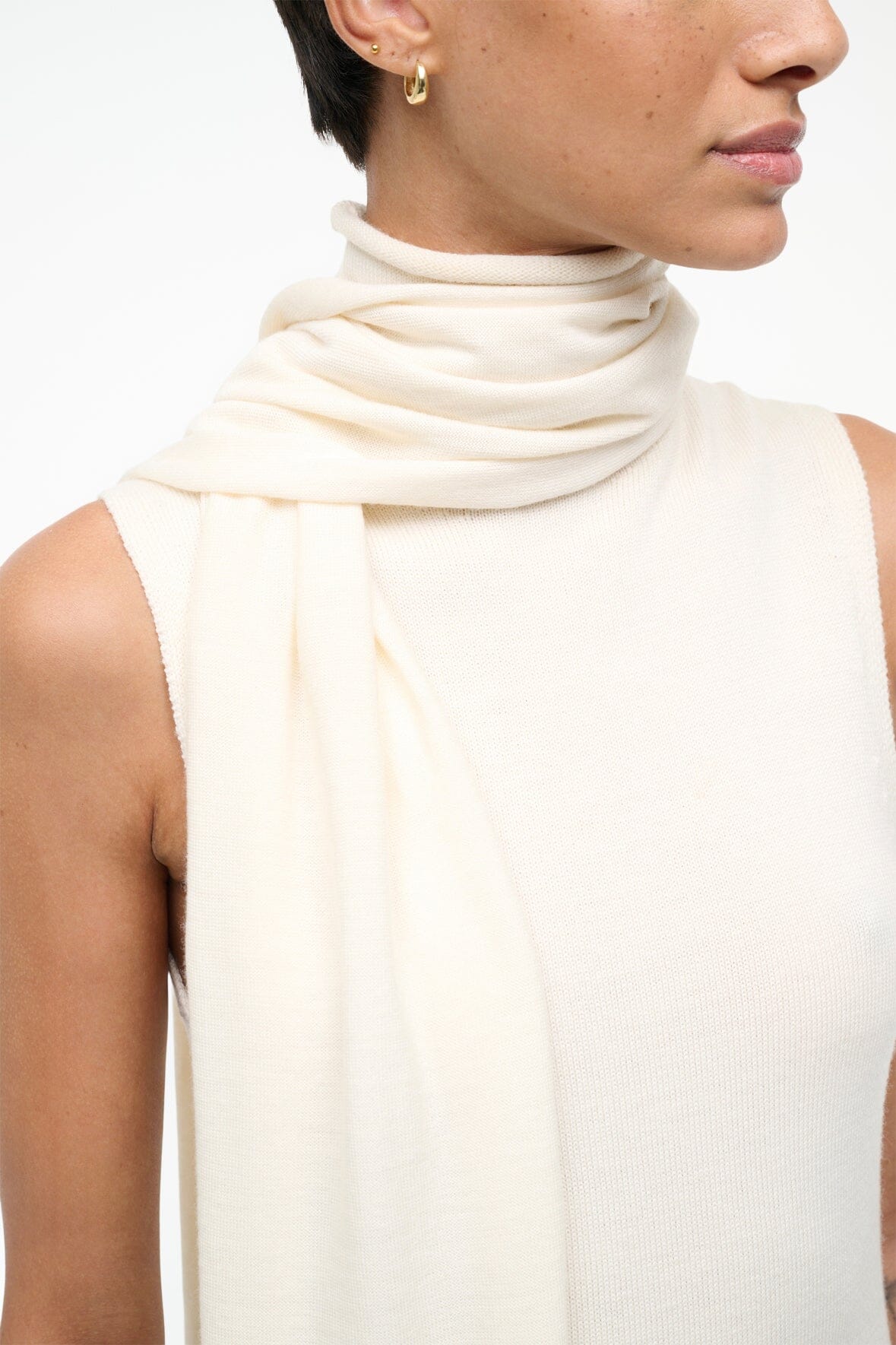 STAUD | Canal Top Ivory