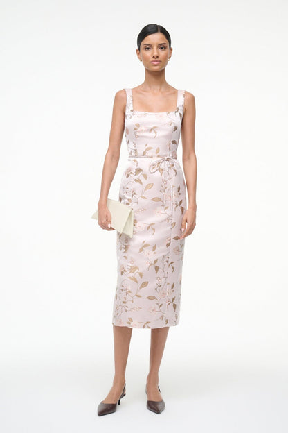 STAUD | Zoe Dress Rose Garden