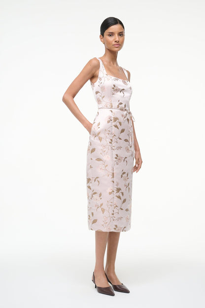 STAUD | Zoe Dress Rose Garden