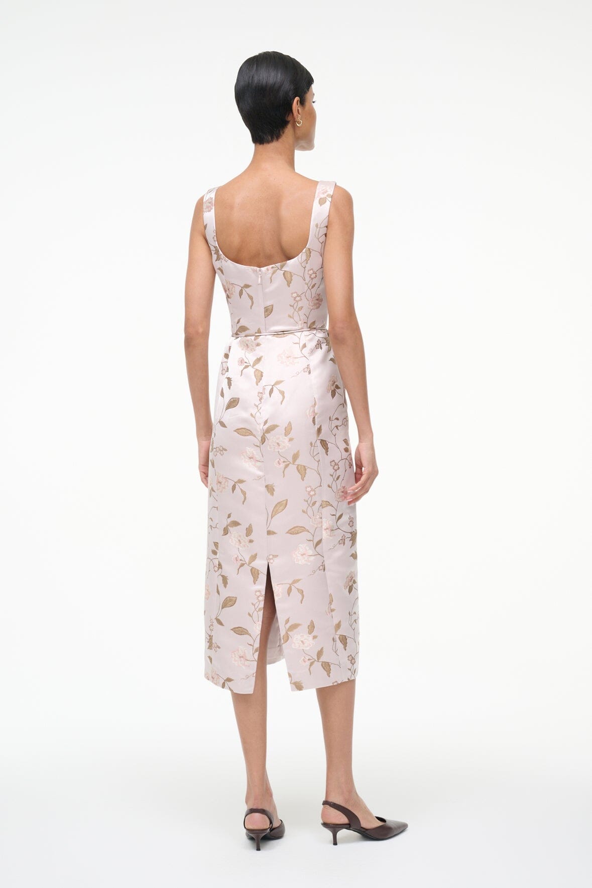 STAUD | Zoe Dress Rose Garden