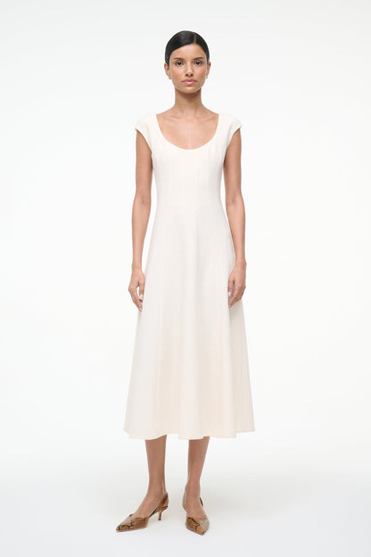 STAUD | Charlotte Dress Ecru