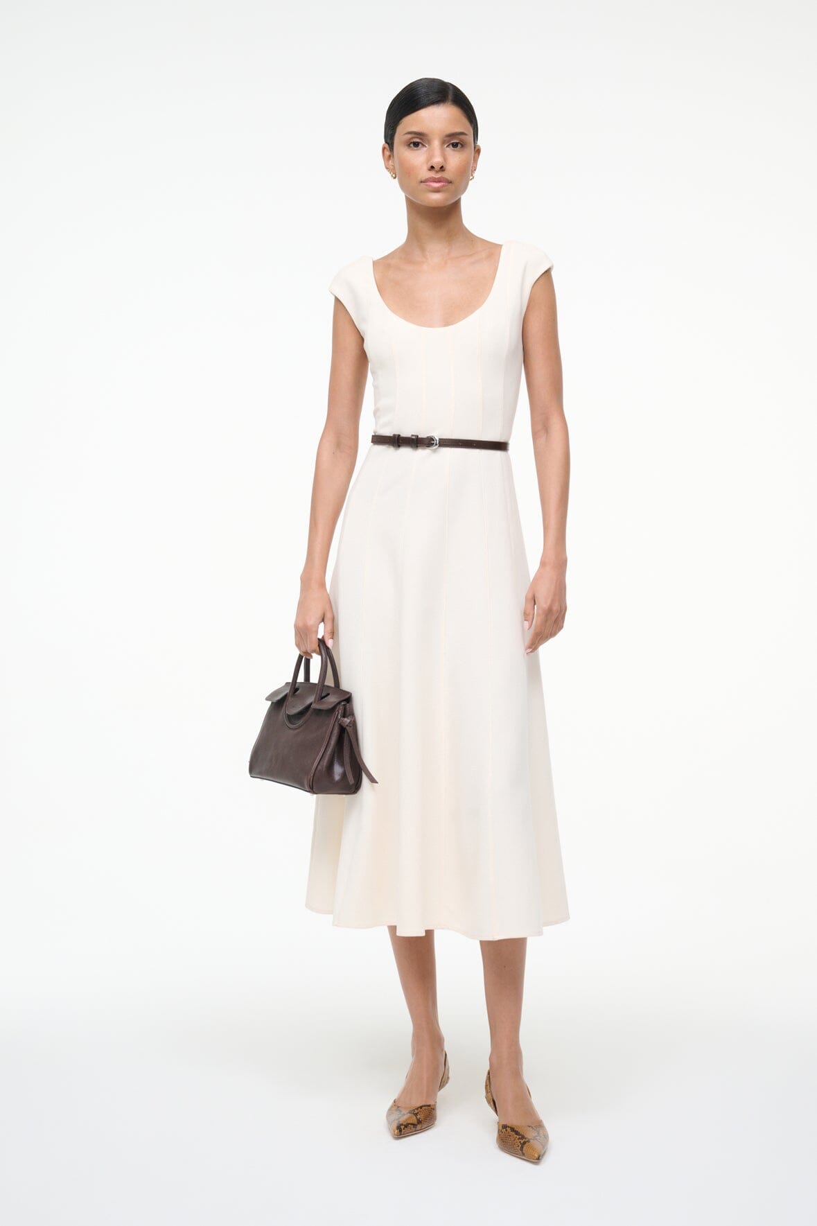 STAUD | Charlotte Dress Ecru