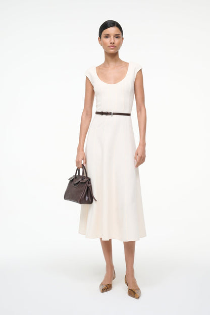 STAUD | Charlotte Dress Ecru