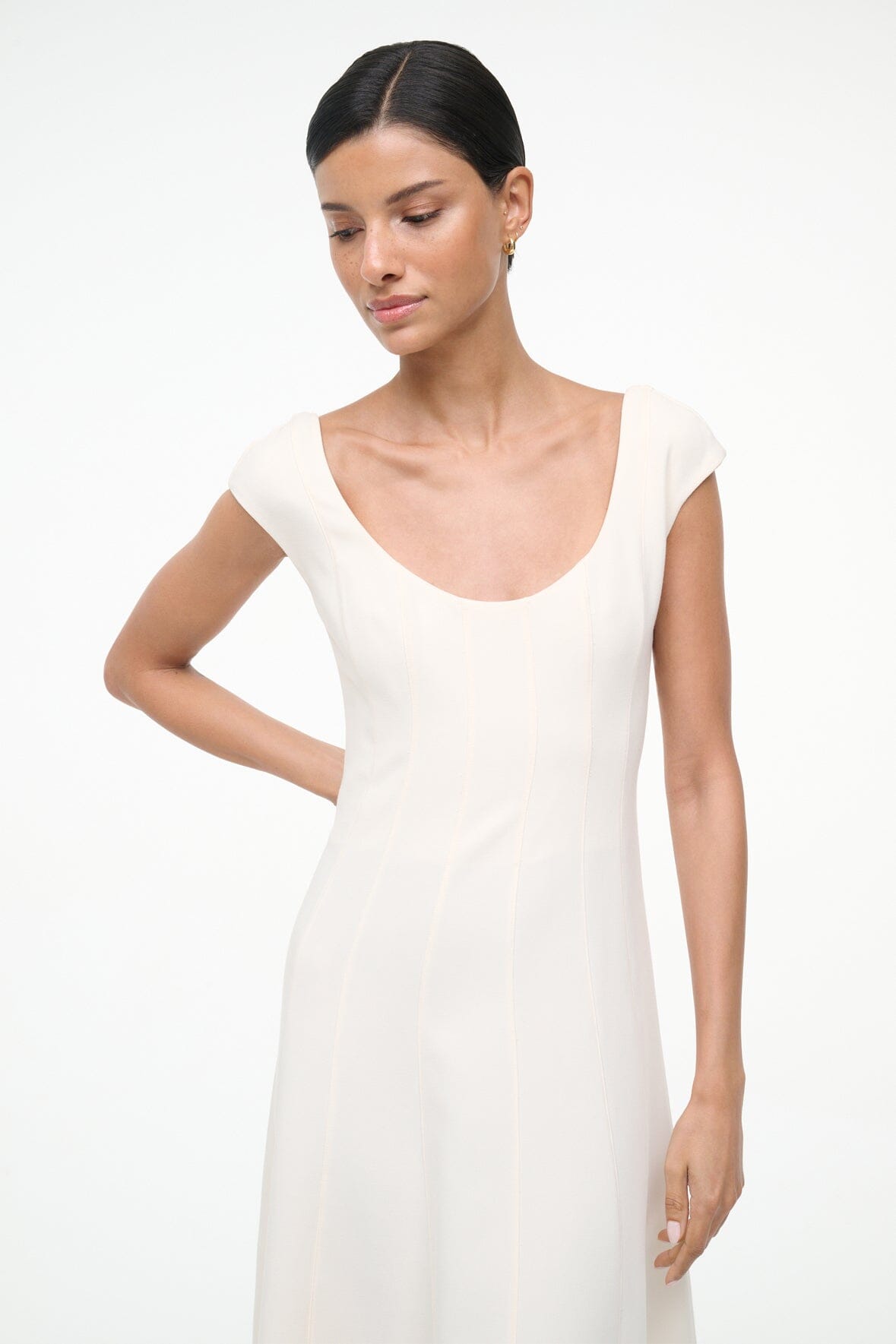 STAUD | Charlotte Dress Ecru