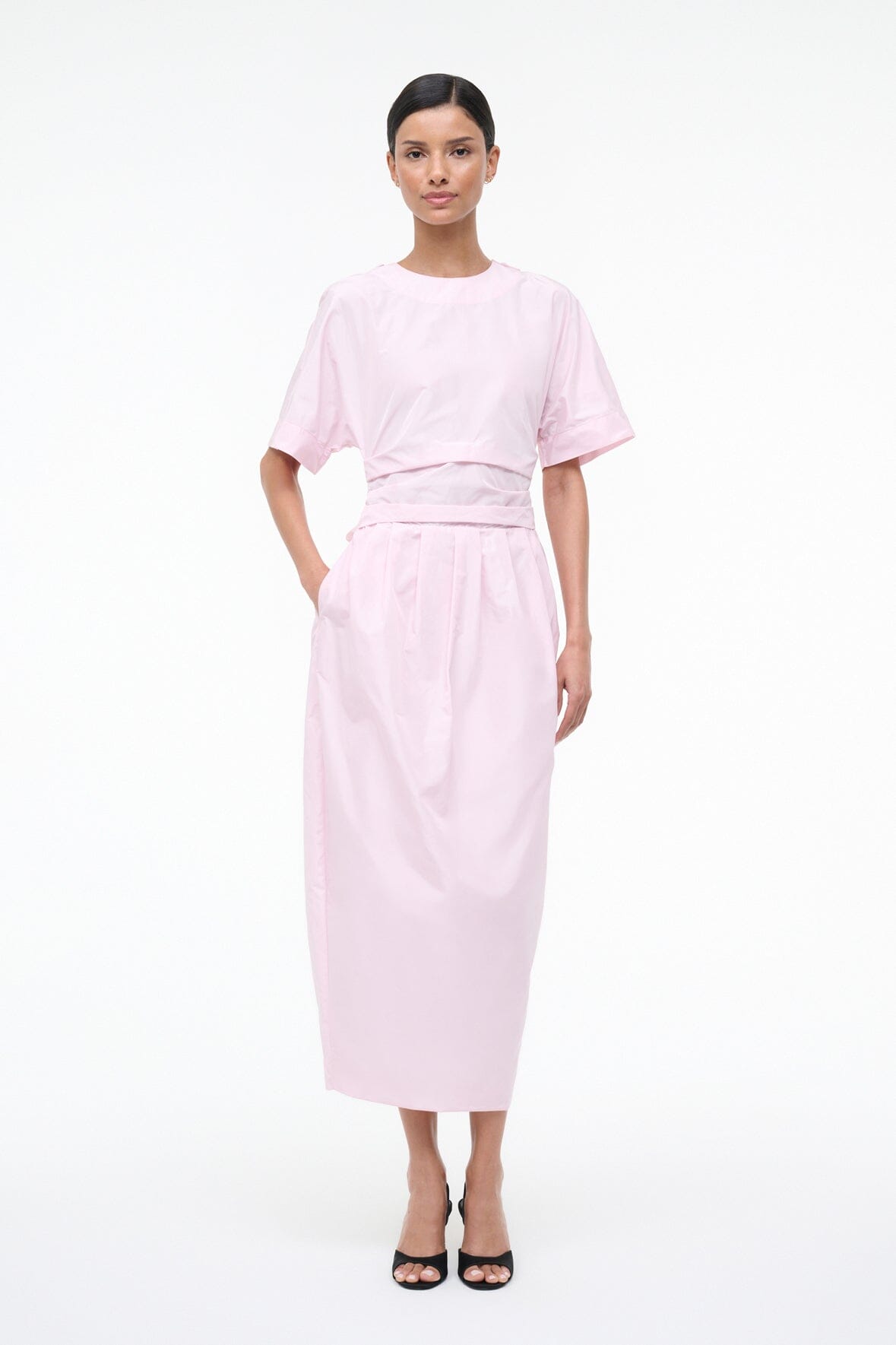 STAUD | Michelina Dress Puff Pink